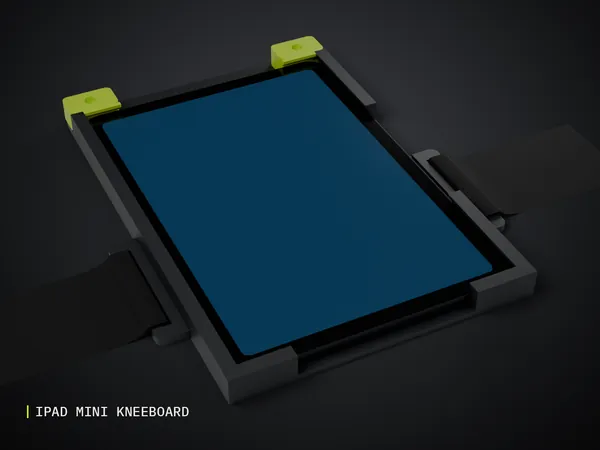 Render of my iPad mini Kneeboard 3D print model