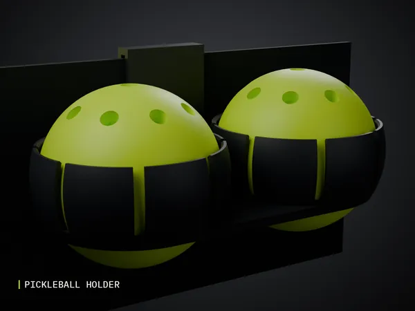 Render of my Pickleball Waistband Holder 3D print model