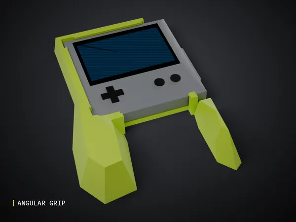 Render of my Angular Grip for Playdate 3D print model