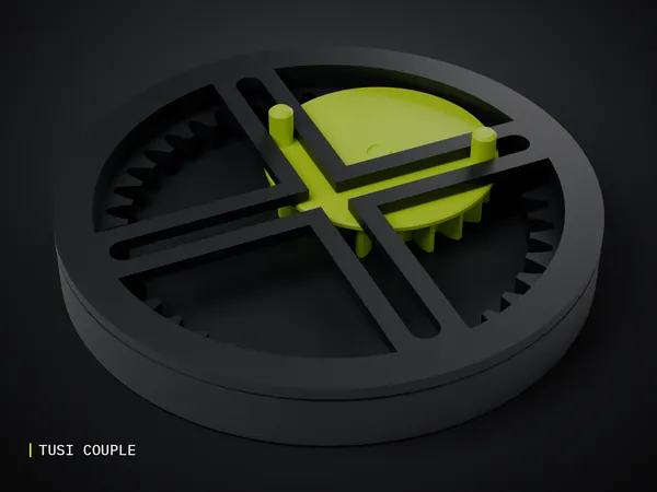 Render of my Tusi Couple Desk Toy 3D print model