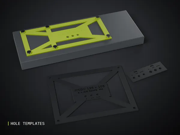Render of my WinWing Hole Fit Templates 3D print model